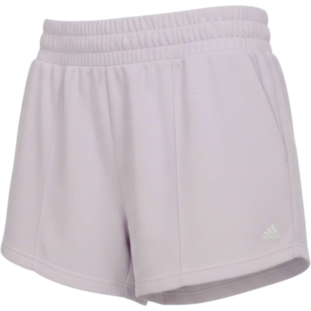 Adidas Women's Pocket Pull OnHyperglam French Terry Shorts Pink Size XL